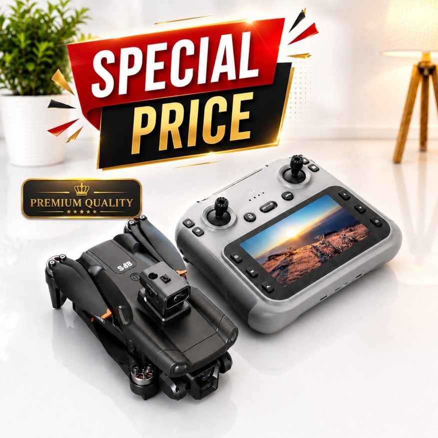 V198 Max GPS Drone with Dual HD Camera, Obstacle Avoidance, Brushless Motor, Long Flight Time & Smart Remote Control for Professional Aerial Photography